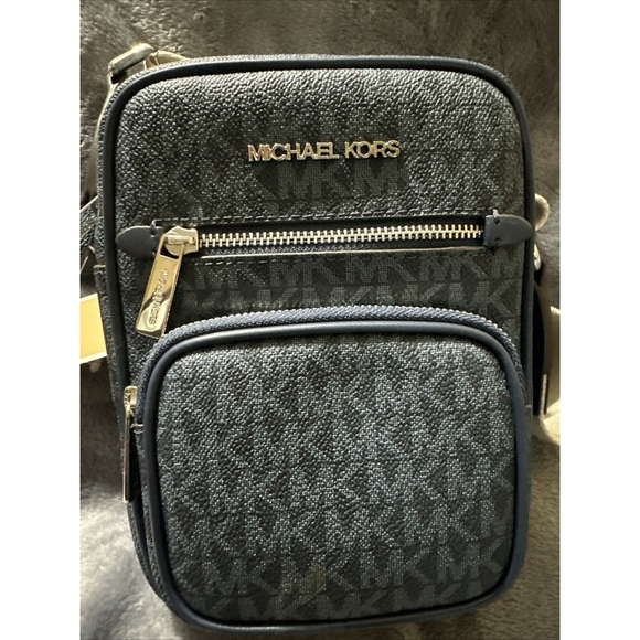 Michael Kors New Crossbody Bag Flight Handbag Jet Set Purse Blue MSP $398 NWT - Picture 4 of 12
